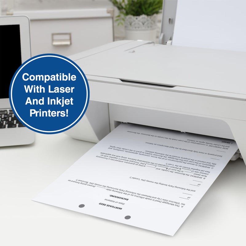 PrintWorks Professional 2 Hole Punch Top Paper - Pre-Punched for Folders, Binders, & Clipboards - Made in the USA - 500 Sheets - 8.5" x 11" - 20 lb - 92 Bright White (04110) - Image 4
